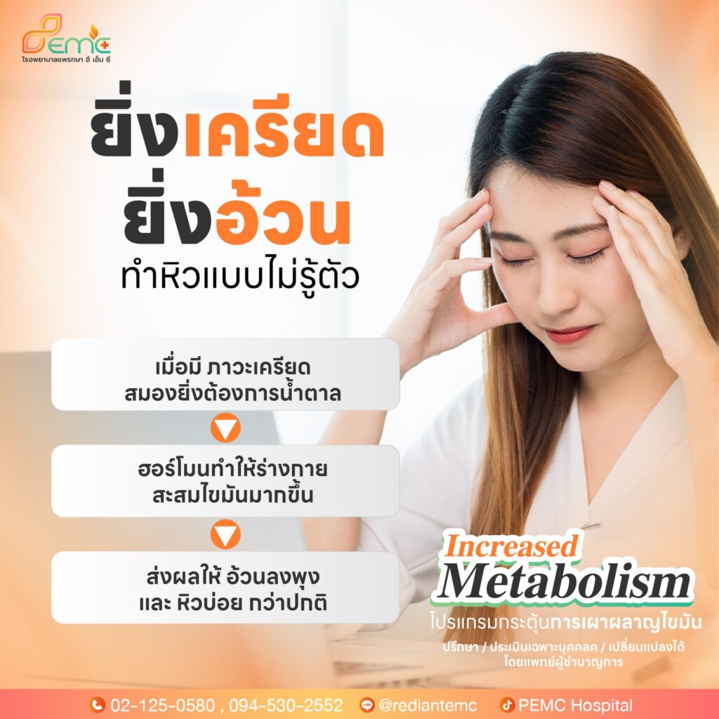 ยิ่งเครียด ยิ่งอ้วน