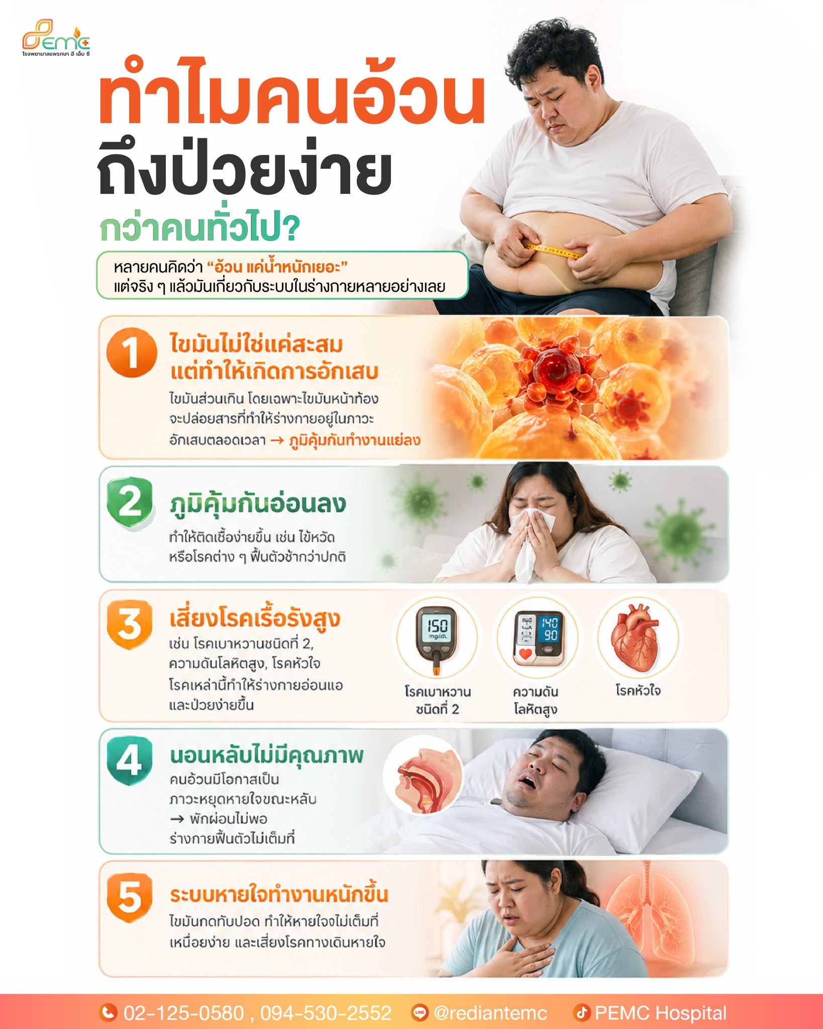 คนอ้วนถึงป่วยง่าย